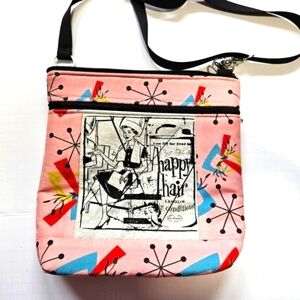 Hair salon print handbag